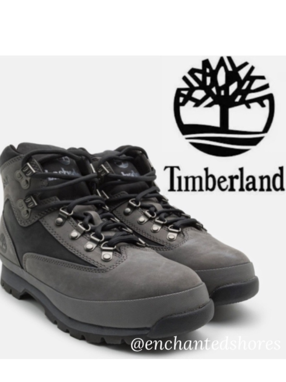Timberland Euro Hiker Grey Black Wool Men Boot Retro Downtown Streetwear Size 11